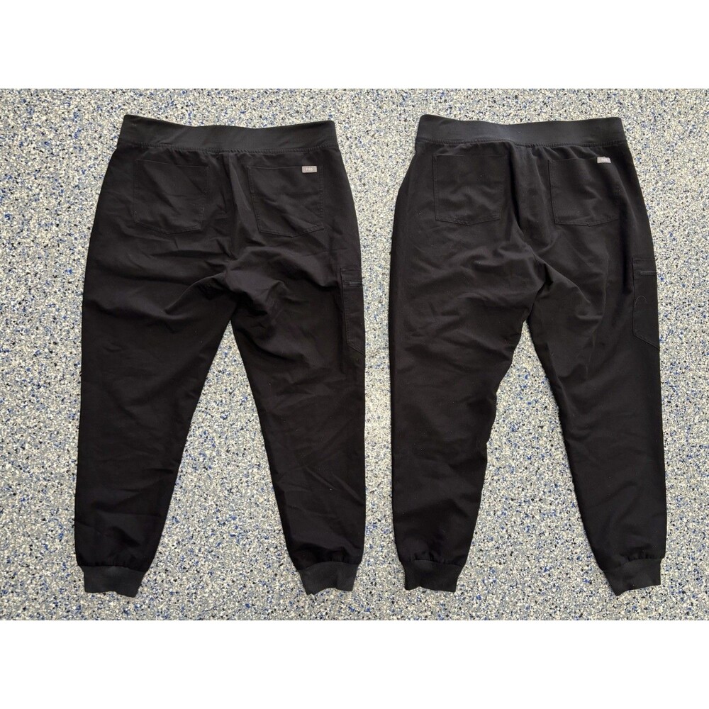 FIGS Bundle Of 2 Zamora Jogger Scrub Pants In Black Women's Size Large